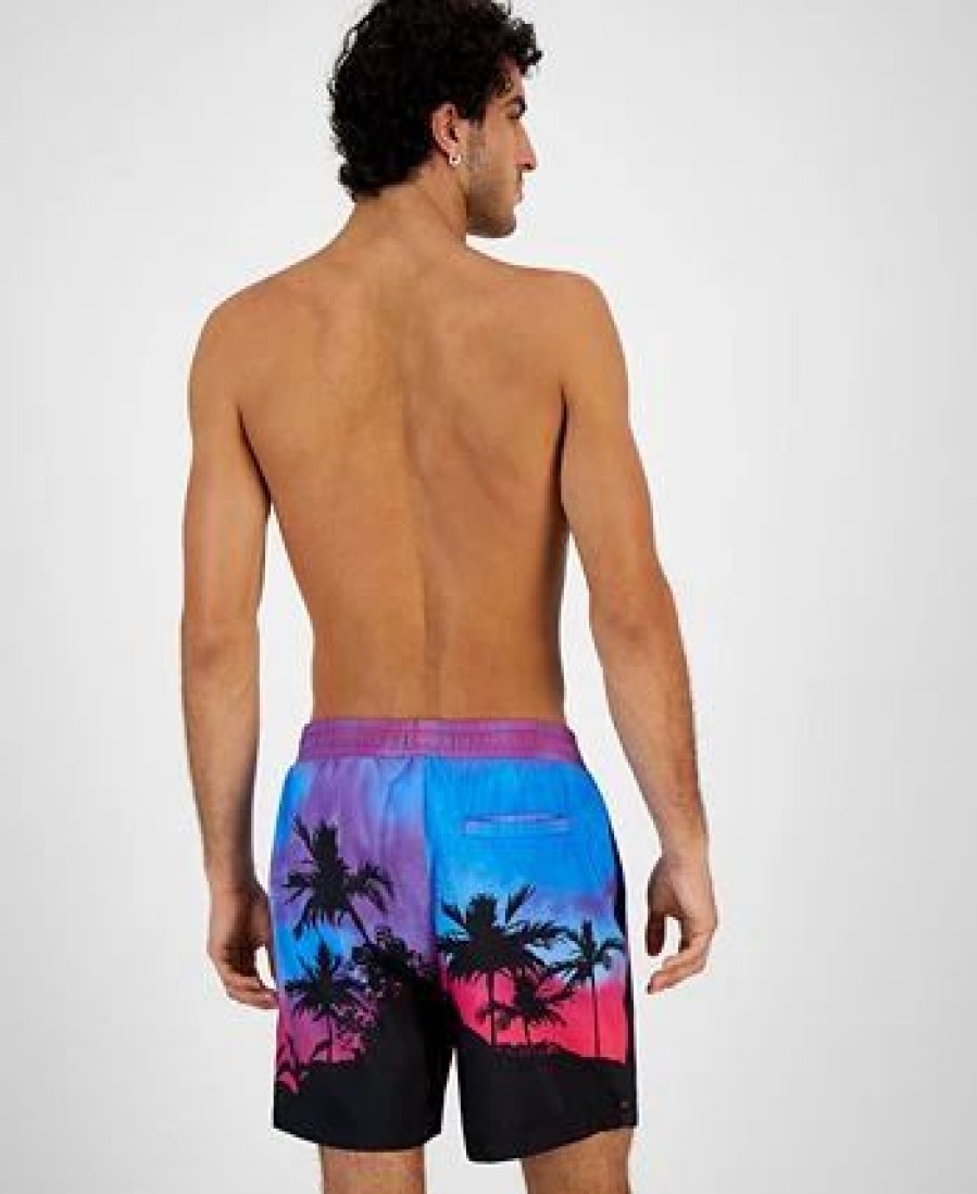 Swimwear * | Inc International Concepts Men'S Sunset Volley Swim Trunks, Created For Macy'S