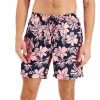 Swimwear * | Club Room Men'S Breezy Leaves Swim Trunks, Created For Macy'S