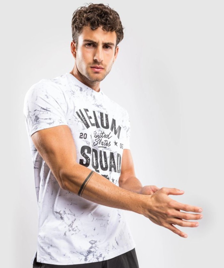 Men'S T-Shirts * | Venum Squad T-Shirt White/Grey