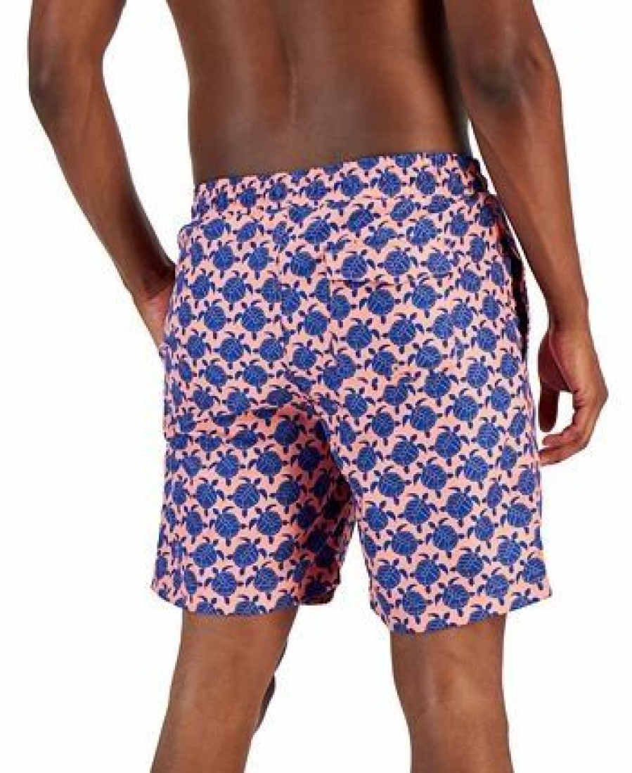 Swimwear * | Club Room Men'S Turtle Pond Swim Trunks, Created For Macy'S