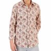 Casual Button-Down Shirts * | Club Room Men'S Everly Paisley Shirt, Created For Macy'S Beige/Khaki