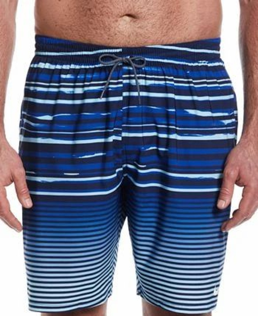 Swimwear * | Nike Men'S Big & Tall Fade Stripe Breaker 9 Swim Trunks