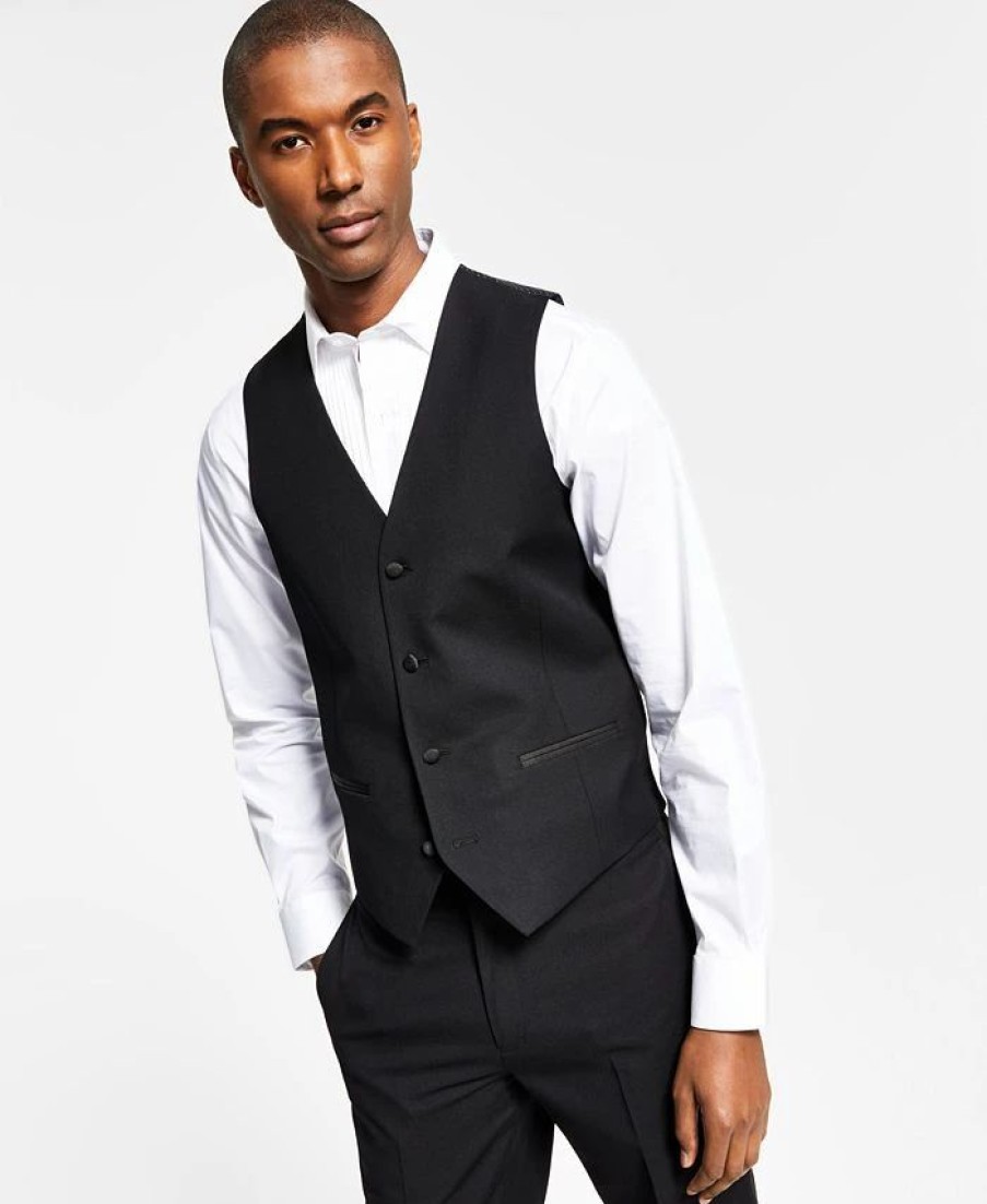 Suits & Tuxedos * | Alfani Men'S Slim-Fit Stretch Tuxedo Vest, Created For Macy'S