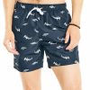 Swimwear * | Nautica Men'S Shark Week Shark-Print Swim Trunks Navy