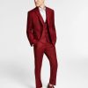 Suits & Tuxedos * | Bar Iii Men'S Slim-Fit Solid Vested Suit Separates, Created For Macy'S Red