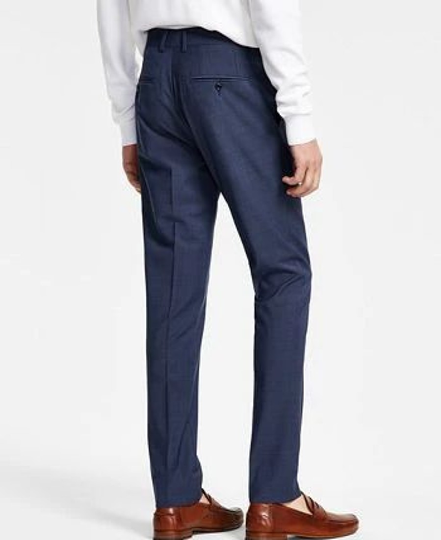 Suits & Tuxedos * | Bar Iii Men'S Slim-Fit Solid Suit Pants, Created For Macy'S Blue